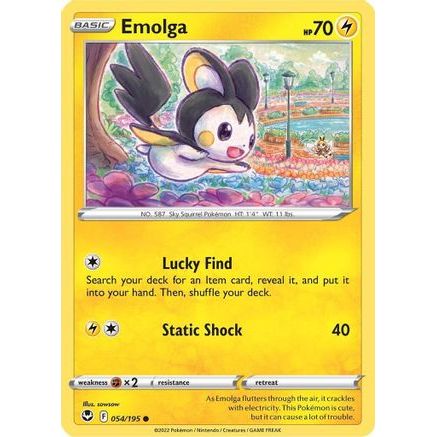 Emolga 54/195 - SWSH12 Silver Tempest Reverse Holofoil