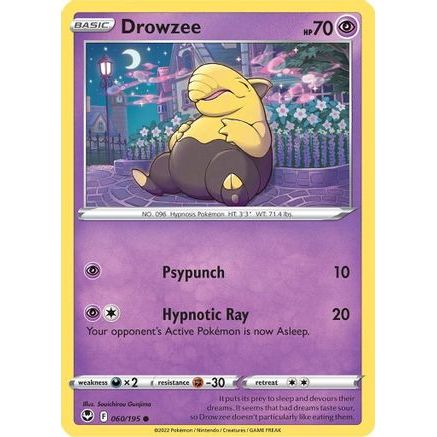 Drowzee 60/195 - SWSH12 Silver Tempest Reverse Holofoil
