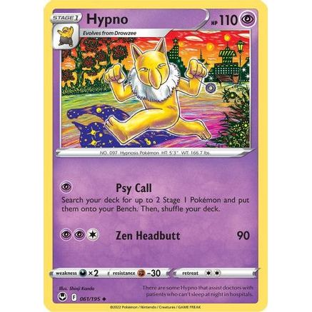 Hypno 61/195 - SWSH12 Silver Tempest