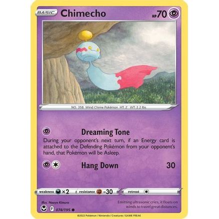 Chimecho 74/195 - SWSH12 Silver Tempest Reverse Holofoil