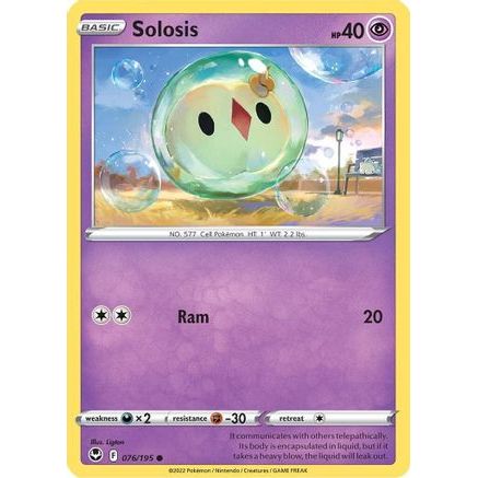 Solosis 76/195 - SWSH12 Silver Tempest