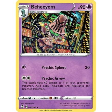 Beheeyem 80/195 - SWSH12 Silver Tempest Reverse Holofoil