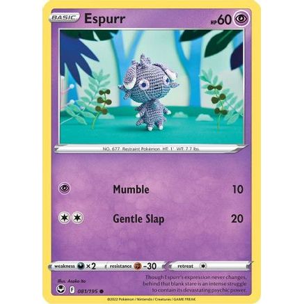 Espurr 81/195 - SWSH12 Silver Tempest Reverse Holofoil