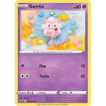 Swirlix 83/195 - SWSH12 Silver Tempest Reverse Holofoil