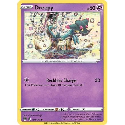Dreepy 87/195 - SWSH12 Silver Tempest Reverse Holofoil