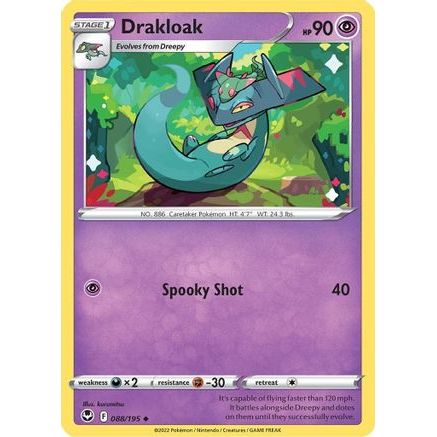 Drakloak 88/195 - SWSH12 Silver Tempest Reverse Holofoil