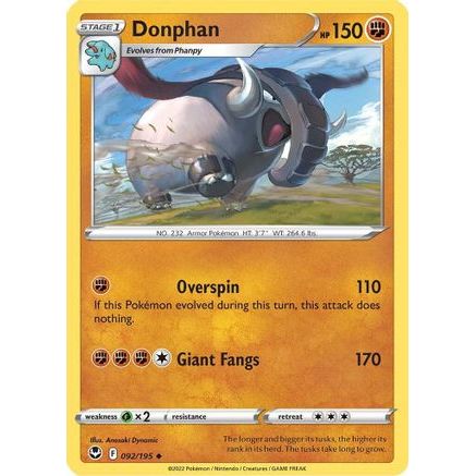 Donphan 92/195 - SWSH12 Silver Tempest
