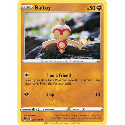 Baltoy 93/195 - SWSH12 Silver Tempest Reverse Holofoil