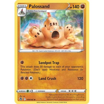 Palossand 100/195 - SWSH12 Silver Tempest Reverse Holofoil