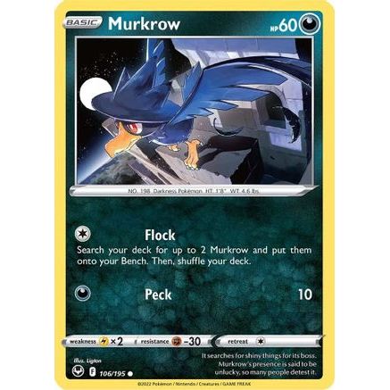 Murkrow 106/195 - SWSH12 Silver Tempest