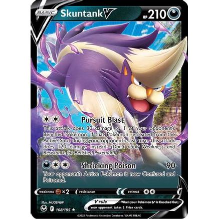 Skuntank V 108/195 - SWSH12 Silver Tempest Holofoil