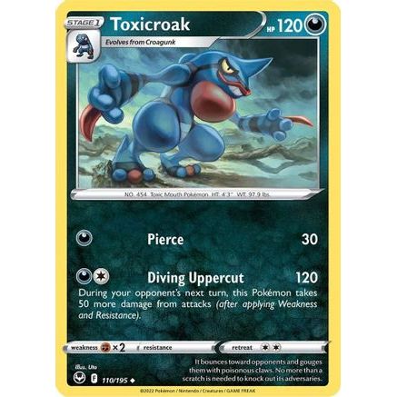 Toxicroak 110/195 - SWSH12 Silver Tempest