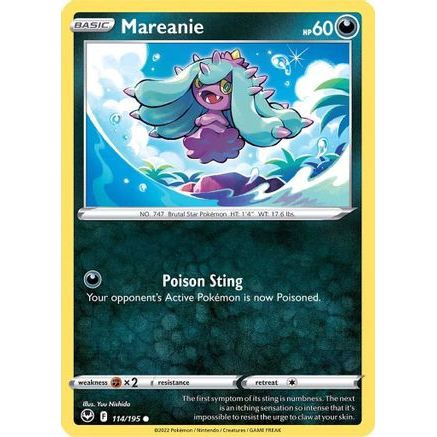 Mareanie 114/195 - SWSH12 Silver Tempest Reverse Holofoil