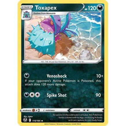 Toxapex 115/195 - SWSH12 Silver Tempest