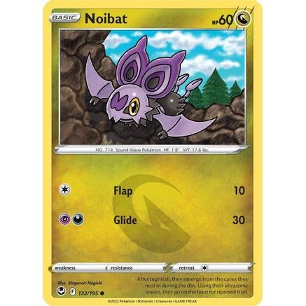 Noibat 132/195 - SWSH12 Silver Tempest Reverse Holofoil