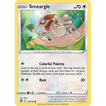 Smeargle 137/195 - SWSH12 Silver Tempest