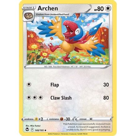 Archen 146/195 - SWSH12 Silver Tempest Reverse Holofoil