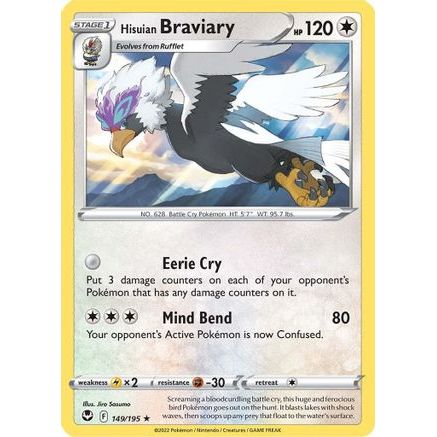 Hisuian Braviary 149/195 - SWSH12 Silver Tempest