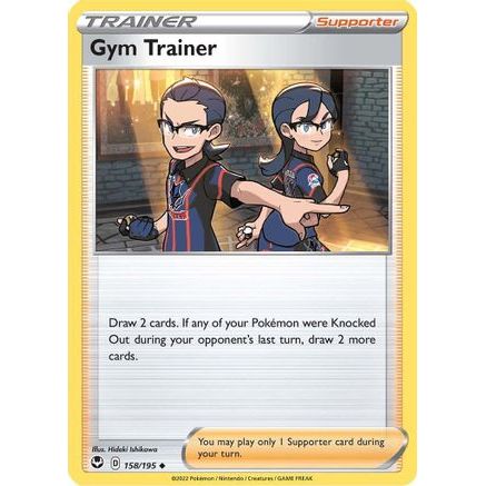 Gym Trainer 158/195 - SWSH12 Silver Tempest Reverse Holofoil
