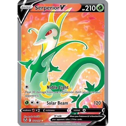 Serperior V (Full Art) 170/195 - SWSH12 Silver Tempest Holofoil