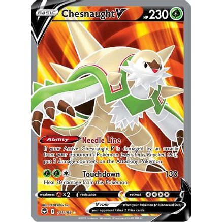 Chesnaught V (Full Art) 171/195 - SWSH12 Silver Tempest Holofoil