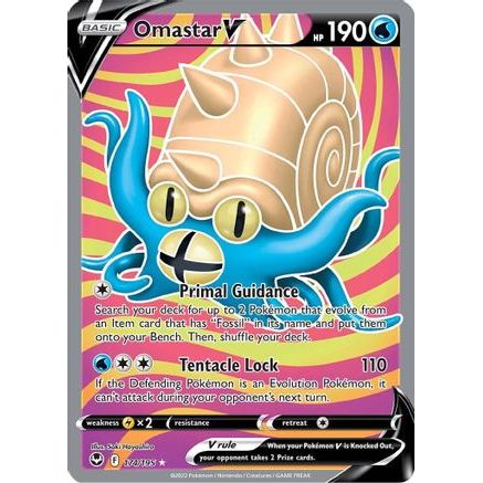 Omastar V (Full Art) 174/195 - SWSH12 Silver Tempest Holofoil