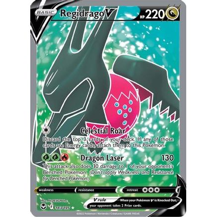 Regidrago V (Full Art) 183/195 - SWSH12 Silver Tempest Holofoil