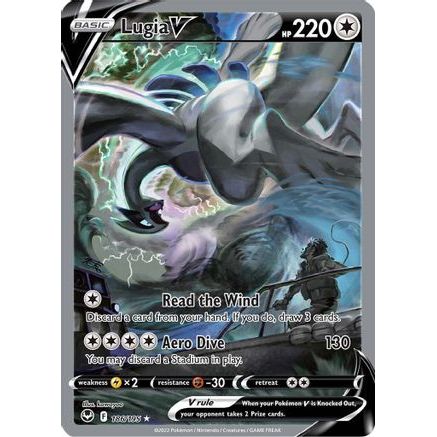 Lugia V (Alternate Full Art) 186/195 - SWSH12 Silver Tempest Holofoil