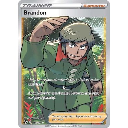 Brandon (Full Art) 188/195 - SWSH12 Silver Tempest Holofoil
