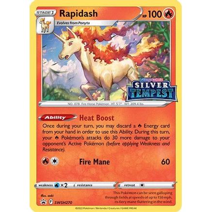 Rapidash - SWSH270 (Prerelease) SWSH270/307 - SWSH Sword & Shield Promo Cards Holofoil