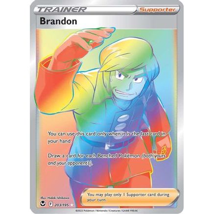 Brandon (Secret) 203/195 - SWSH12 Silver Tempest Holofoil