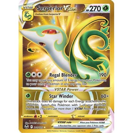 Serperior VSTAR (Secret) (210) 210/195 - SWSH12 Silver Tempest Holofoil