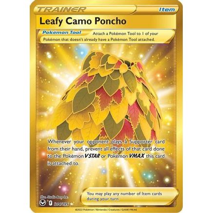 Leafy Camo Poncho (Secret) 214/195 - SWSH12 Silver Tempest Holofoil