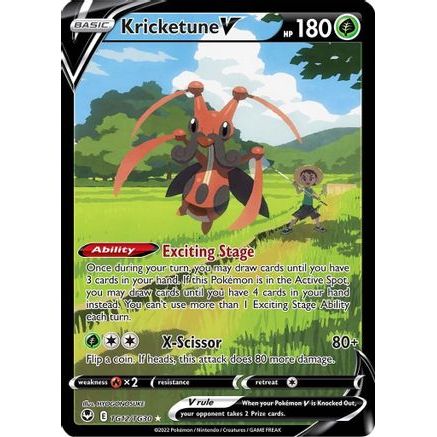 Kricketune V TG12/30 - SWSH12 Silver Tempest Trainer Gallery Holofoil