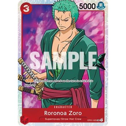 Roronoa Zoro (025) (OP01-025) - Romance Dawn Foil