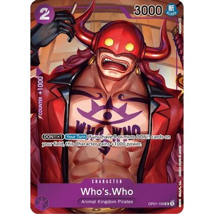 Who's.Who (Box Topper) (OP01-109) - Romance Dawn Foil