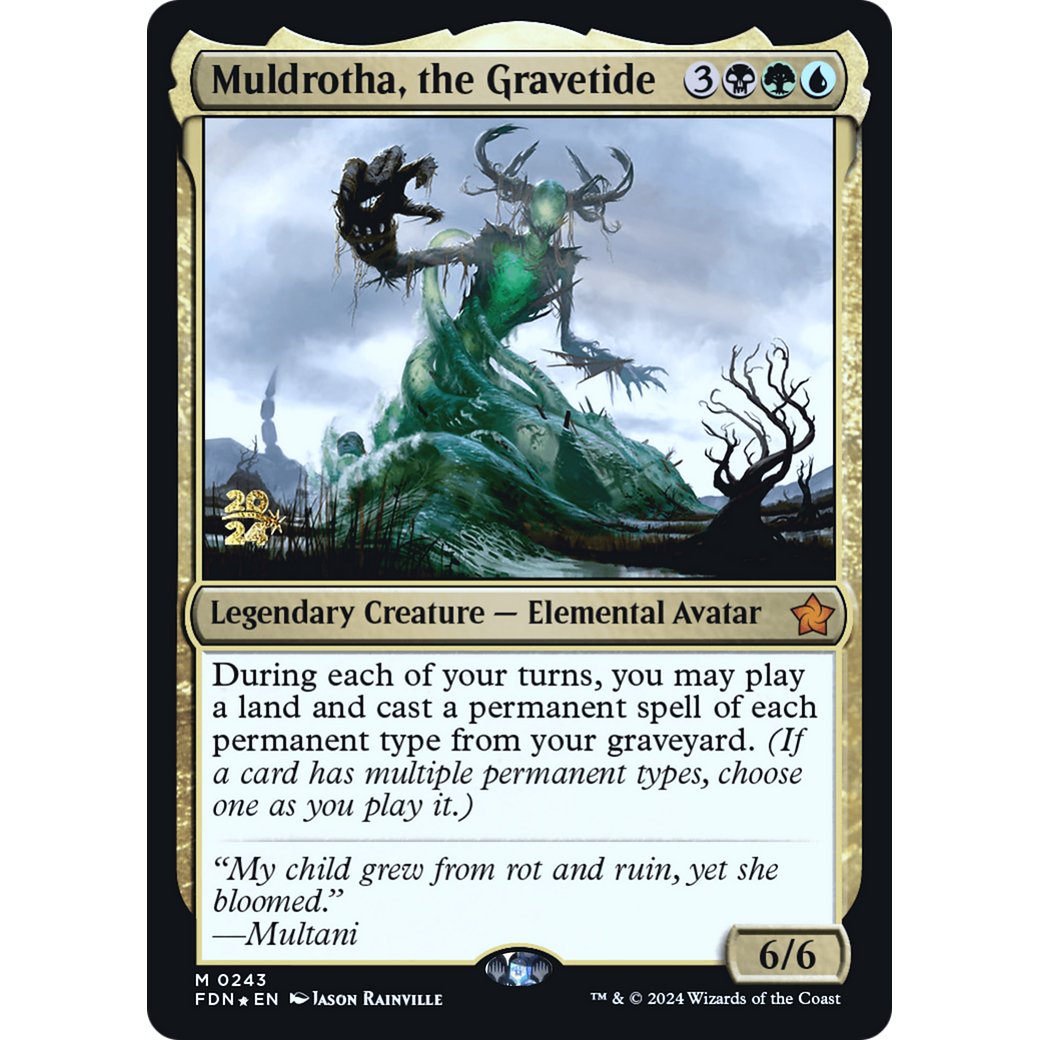 Muldrotha, the Gravetide (PRE-243S) - Foundations Promos Foil