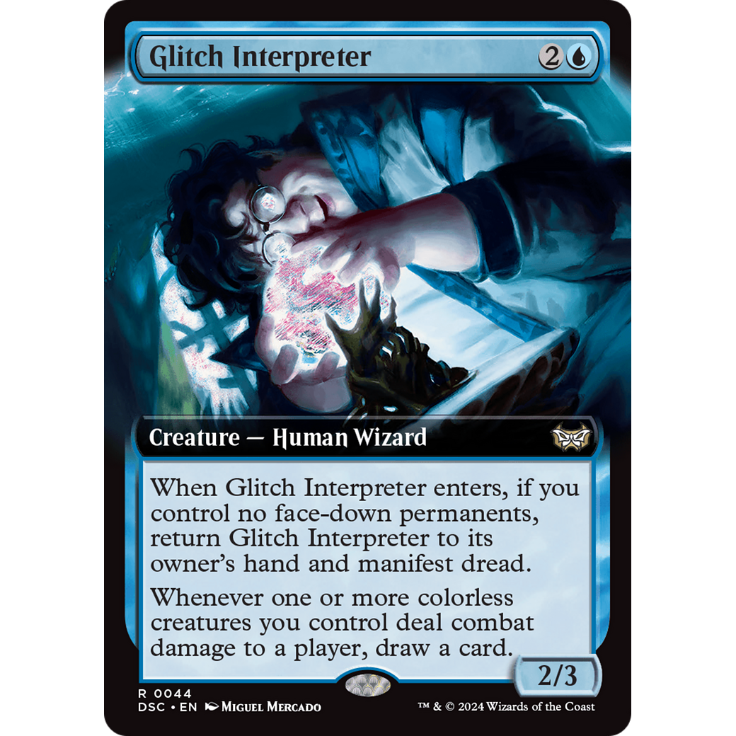 Glitch Interpreter (DSC-044) - Duskmourn: House of Horror Commander: (Extended Art)