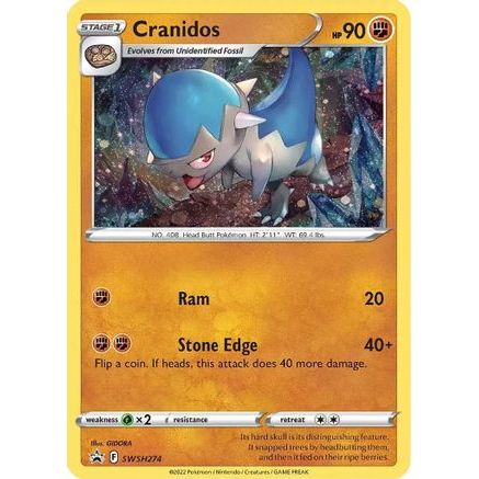 Cranidos - SWSH274 SWSH274/307 - SWSH Sword & Shield Promo Cards Holofoil