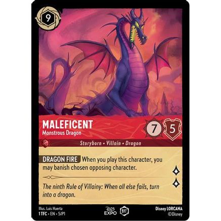 Maleficent - Monstrous Dragon (5) - D23 Promos Holofoil