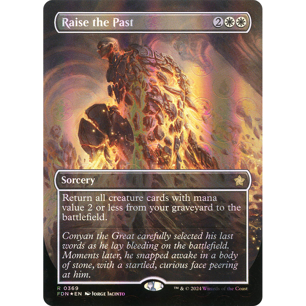 Raise the Past (FDN-369) - Foundations (Borderless) Foil