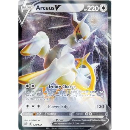 Arceus V - 122/172 (Metal Card) 122 - Miscellaneous Cards & Products Holofoil