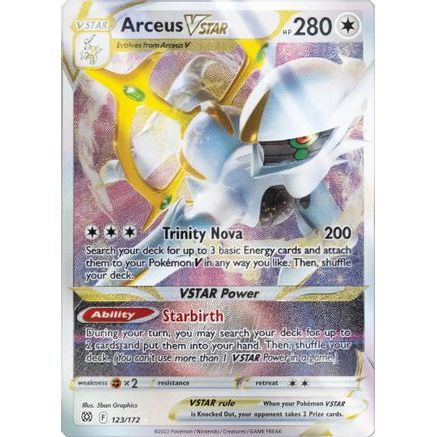 Arceus VSTAR - 123/172 (Metal Card) 123 - Miscellaneous Cards & Products Holofoil
