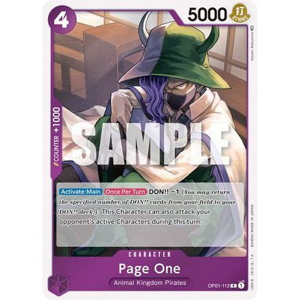 Page One (OP01-112) - Romance Dawn Foil