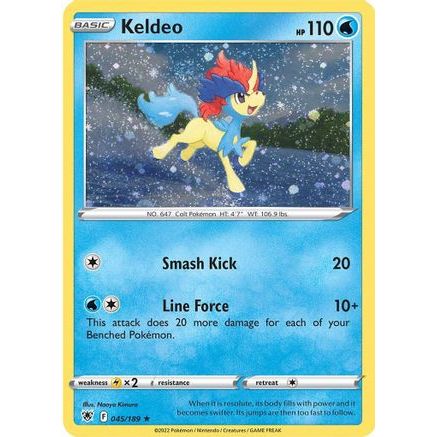 Keldeo - 045/189 (Cosmos Holo) 45 - Miscellaneous Cards & Products Holofoil