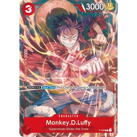 Monkey.D.Luffy - P-006 (Tournament Pack Vol. 1) (P-006) - One Piece Promotion Cards