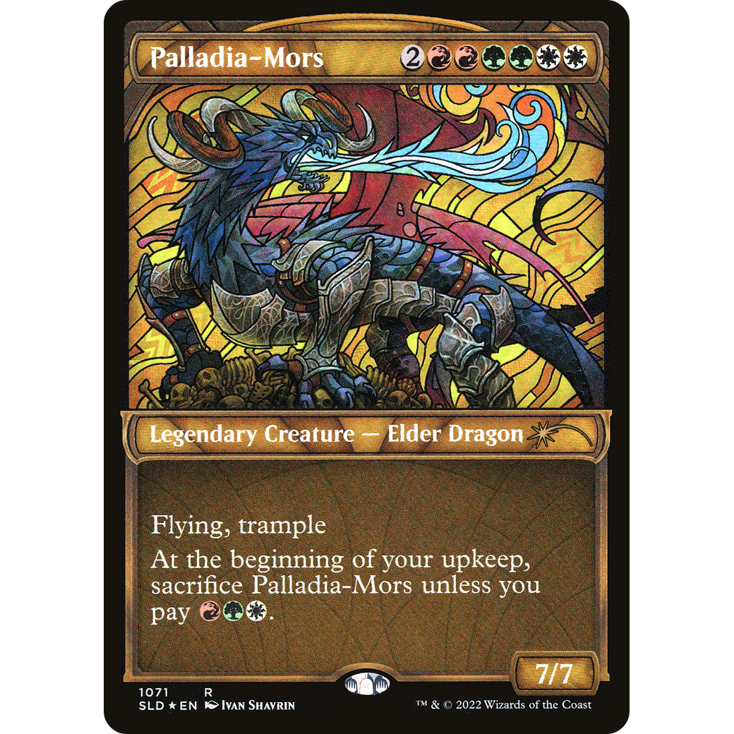 Palladia-Mors (Stained Glass) (Textured Foil) (SLD-1071) - Secret Lair Drop: (Showcase) Foil