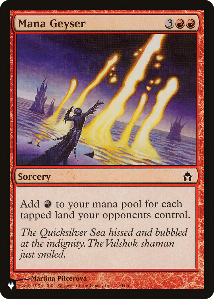Mana Geyser (5DN) (LIST-75/165) - The List