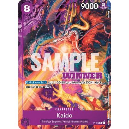 Kaido - P-010 (Winner Pack Vol. 1) (P-010) - One Piece Promotion Cards