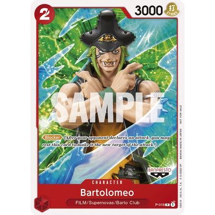 Bartolomeo (One Piece Film Red) (P-018) - One Piece Promotion Cards